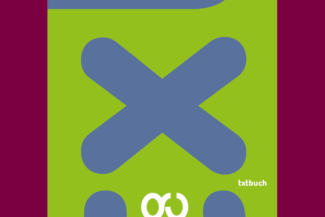 Das Bild zeigt die Titelseite des Textmusterbuchs "txt" der Atelier Goral